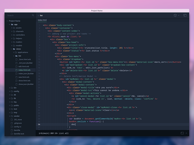 MVC Text Editor by Eder Rengifo on Dribbble