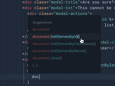 MVC Text Editor - Suggestions and Errors code coding editor error helpers interactions state status suggestions text tips tooltip