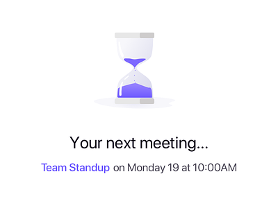 Meetboard after login message clock landing meetings waiting
