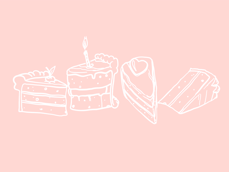 CAKE? 2d animation animator cake design development easy food gif love sweet visual