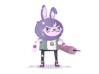 The Bad Carrots Club bunny carrots gang illustration rebel yema