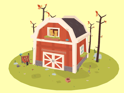 Low Poly Farm House