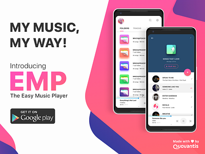 EMP- Easy Music Player bass icons music music app music player sound