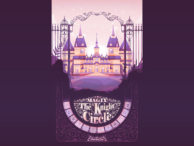 Magix : The Knight Circle 2d adobeillustrator bookcover castle graphicdesign illustration magic novel vector