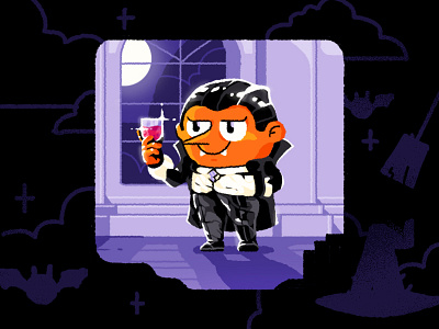 Happy (belated) halloween! 🎃 2d character digitalart halloween illustration vampire