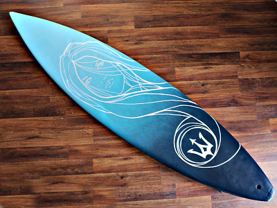 Surfboard Painting illustration painting surfboard