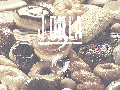 Old Donuts albumcover j dilla old donuts typography