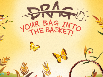 Drag your bag drag game interface