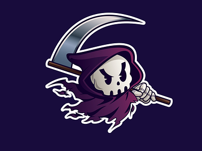 Mr. Death-Death grim reaper illustration skull vector vector art