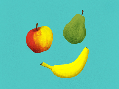 Fruit Salad apple banana childrens books digital illustration fruit illustration ipad art kidlit pear