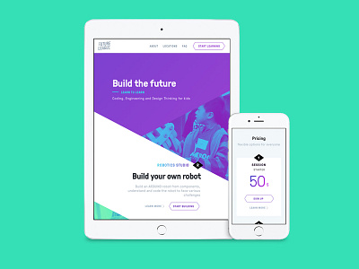 Future League homepage product design sketch ui ux web design