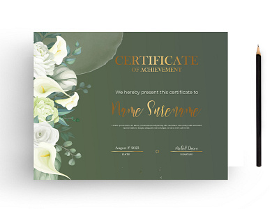Certificate Design branding graphic design