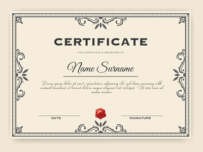 Certificate Design