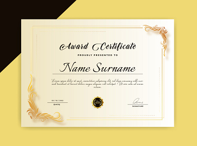 Certificate Design design graphic design illustration