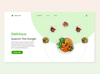 Landing Page design figma foodlandingpagetemplate graphic design illustration landingpagedesign ui uiuxdesign ux vector