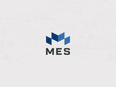 MES Services acronym bold branding corporate geometric logo logo design logodesign minimal minimal branding parallel sans serif shape sharp trash typography valet waste