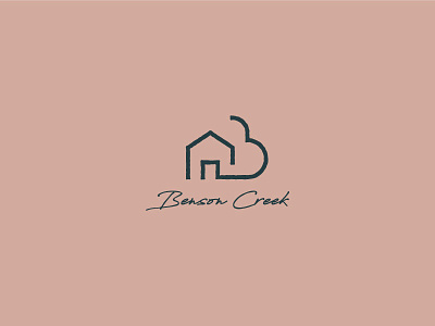 Benson Creek architecture b boutique build building contractor house letter b linear logo logo design minimal minimal branding minimal logo modern monoline neighborhood real estate real estate agency rentals