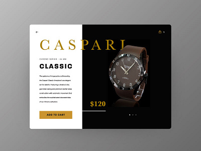 Artisan Collective — 2 / 3 clock ecommerce interface landingpage place order product purchase retail shopping slider time ui ux watch watches web design webdesign website