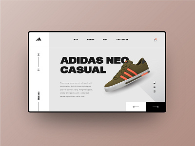 Adidas — 3 of 3 adidas bold ecommerce interface minimal modern nike product purchase shoe shopping sneakers ui ux webdesign whitespace