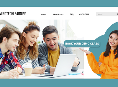 Ed-tech Website Landing Page design graphic design illustration ux