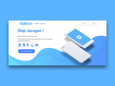 Siap Juragan Homepage design illustration ui ux web