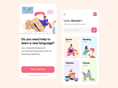 Language learning app