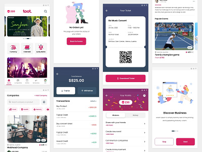 Toot mobile app android android app android design app app design business company discover dribbble empty page event illustration ios ios design material design navigation search ui ui design ux design