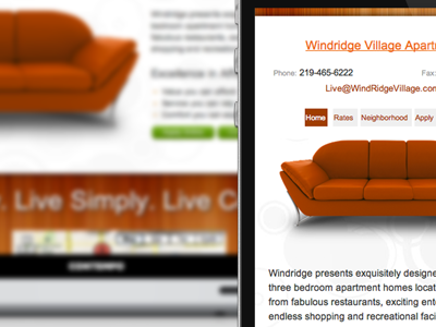 Windridge Village Apartments - Responsive Web Design iphone responsive web design