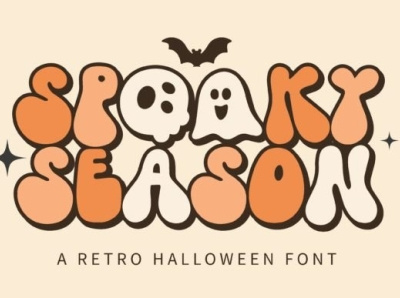 Spooky season | FONT branding design display font graphic design handwritten illustration logo vector