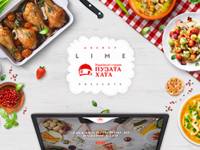 Puzata Hata a restaurant app brands corporate website eat food kitchen mockup uiux web design