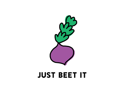 Just Beet It beet illustration puns vegetable