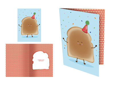 Birthday Toast design graphic design greeting card illustration photoshop