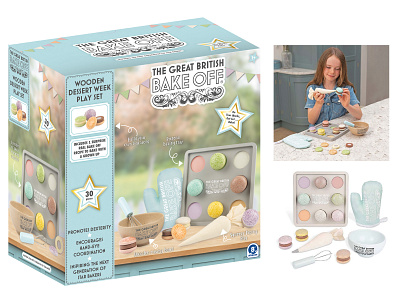 Great British Bake Off branding design graphic design illustration packaging photoshop style guide