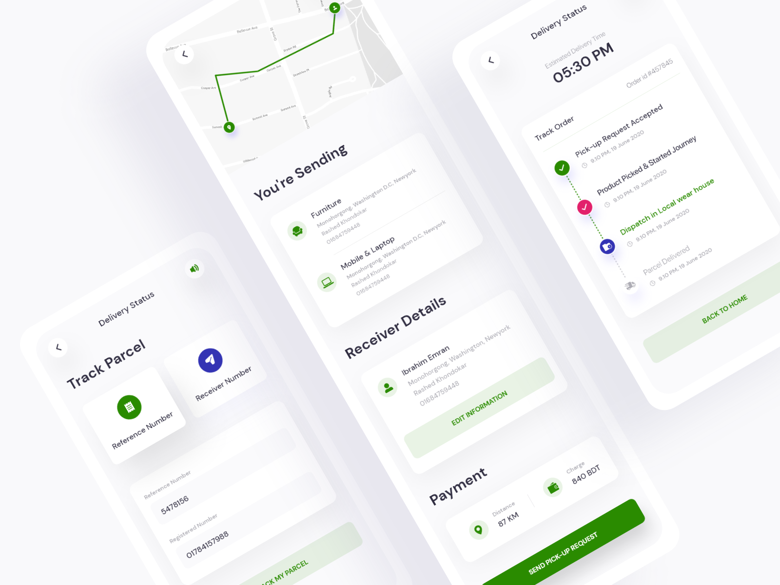 Delivery App | Request, Pick up & Delivered by Ibrahim emran on Dribbble