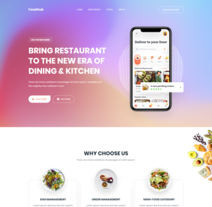 Restaurant Management App Landing Page by Ibrahim emran on Dribbble