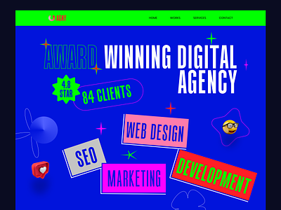 Agency agencylandingpage branding digitalagency homepage interface landingpage logo redesign ui userexperience