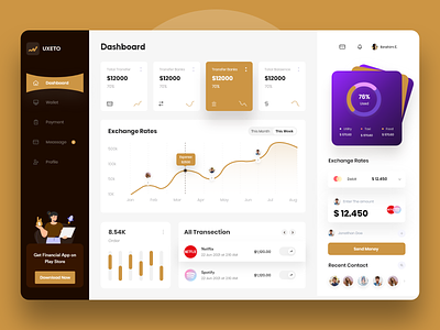Finance Dashboard Design dashboard design finance ui user experience