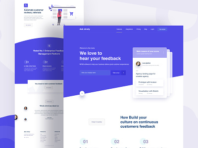 Landing page design