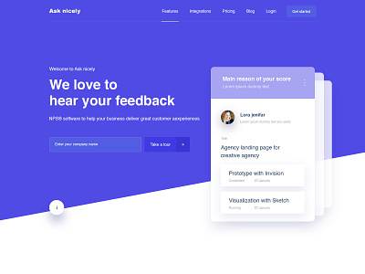 Landing page design by Ibrahim emran on Dribbble