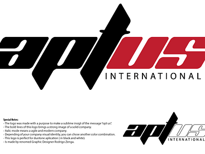 Aptus International design logo
