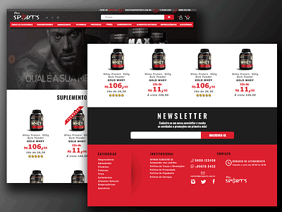 E-commerce Layout site template website layout