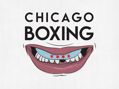 Chicago Boxing illustration logo vector