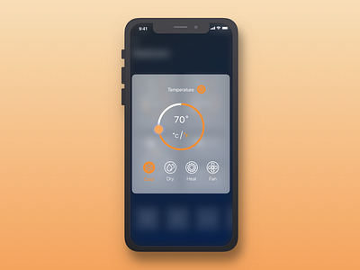 Smart Home App- Temperature air conditioner ios 11 iphone x lights night security app security camera smart home smart home app spotify temperature