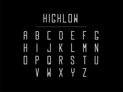 Highlow Font