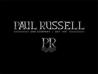 Paul Russell Logo automotive automotive logo branding cars conceptual coneptual rebrand custom lettering customtype design font glyphs illustration illustrator indiana logo pentool rebrand typography vector