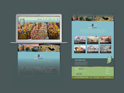 Indiana State Fair Website Layout