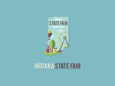 Indiana State Fair Logo badge branding branding design design fair illustration illustrator indianapolis pentool vector