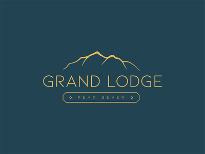 Grand Lodge Logo advertising brand branding colorado conceptual rebrand design font illustrator indiana layout logo design pentool type vector