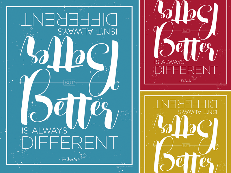 Different Poster v1 by Tom Jestus II on Dribbble