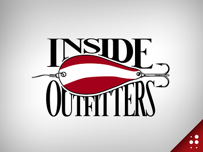 Inside Outfitters Logo custom type logo throwback